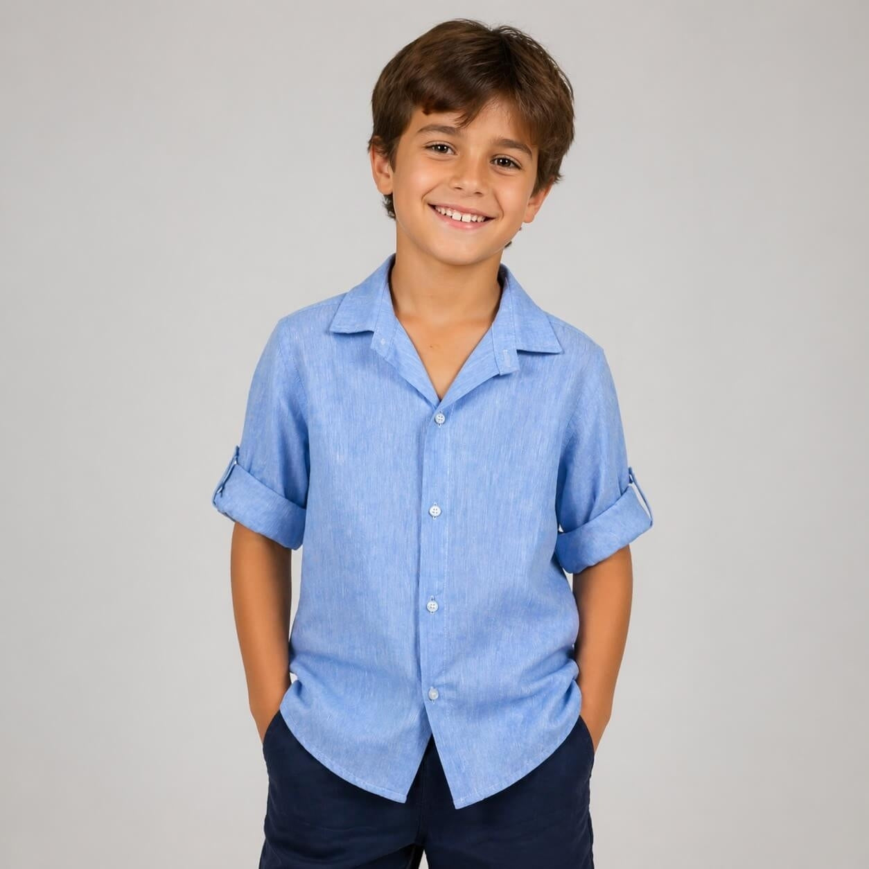 Camicia in Lino Bimbo