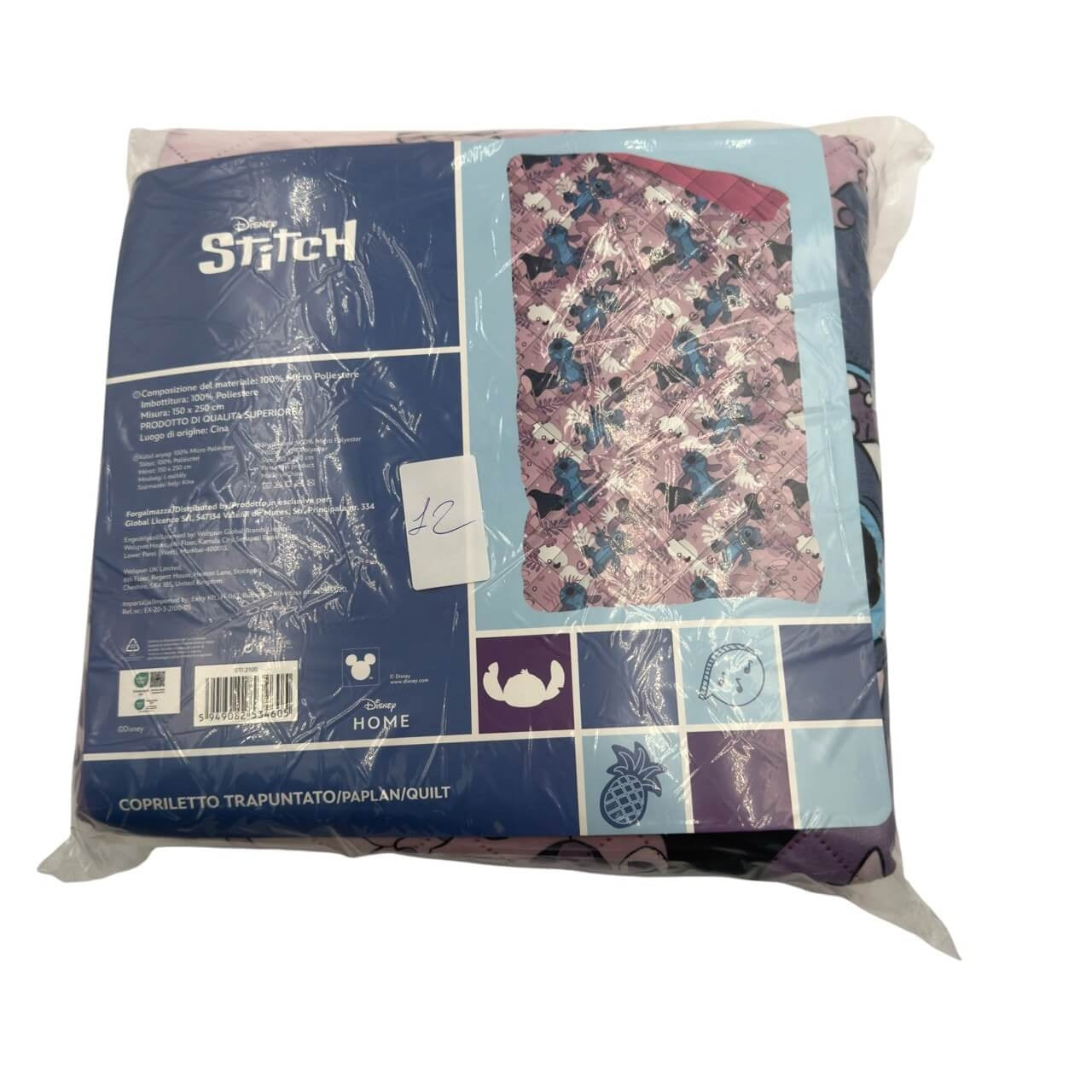 Trapunta Estiva Letto singolo Stitch