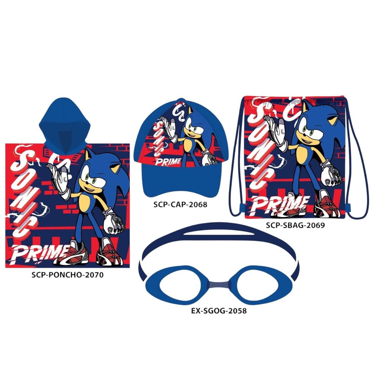 Set mare 4 pezzi di Sonic