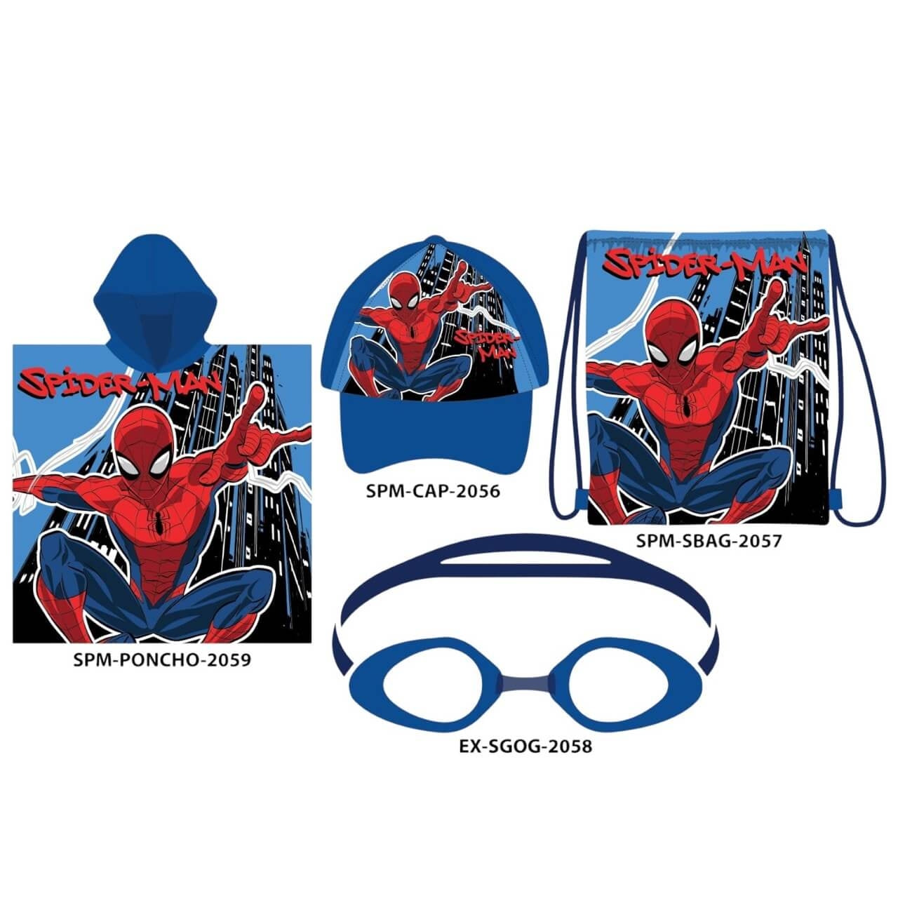 Set mare 4 pezzi di Spider-Man