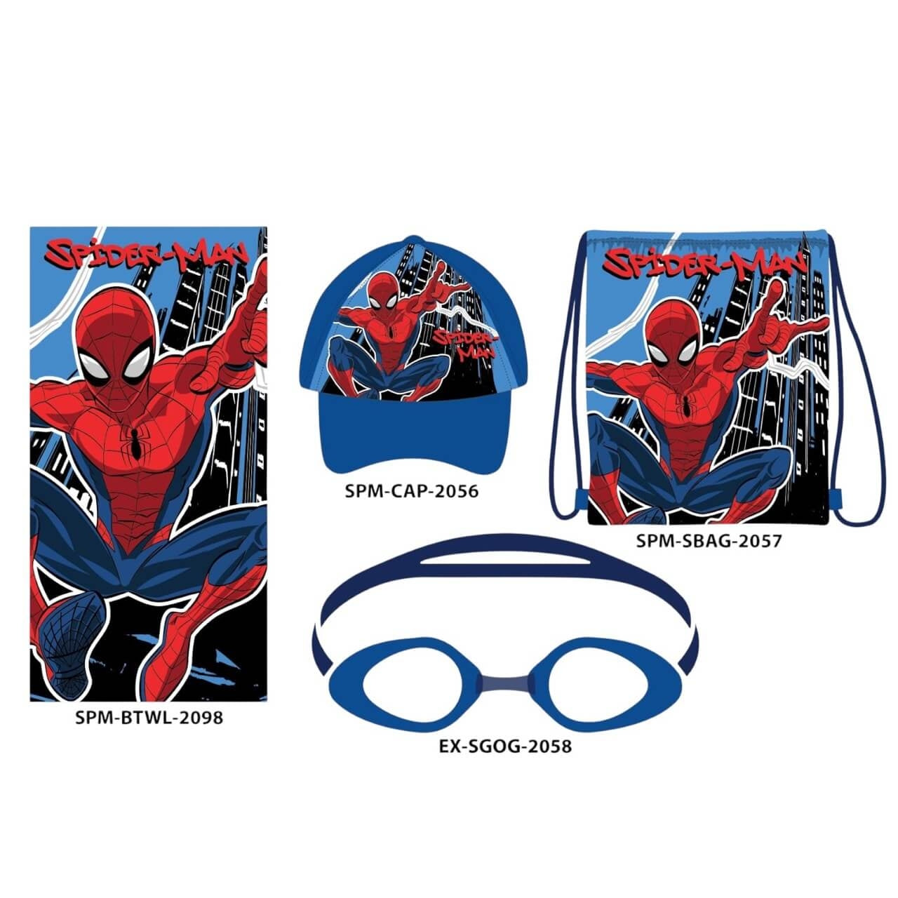 Set mare 4 pezzi di Spider-Man