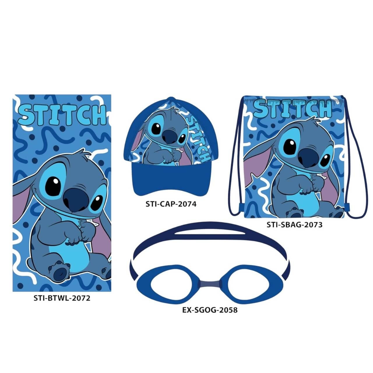 Set mare 4 pezzi di stitch