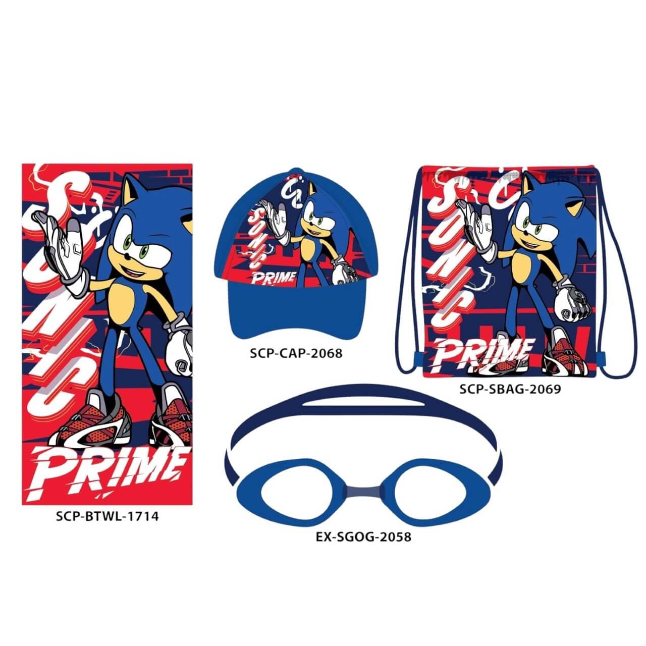Set mare 4 pezzi di Sonic