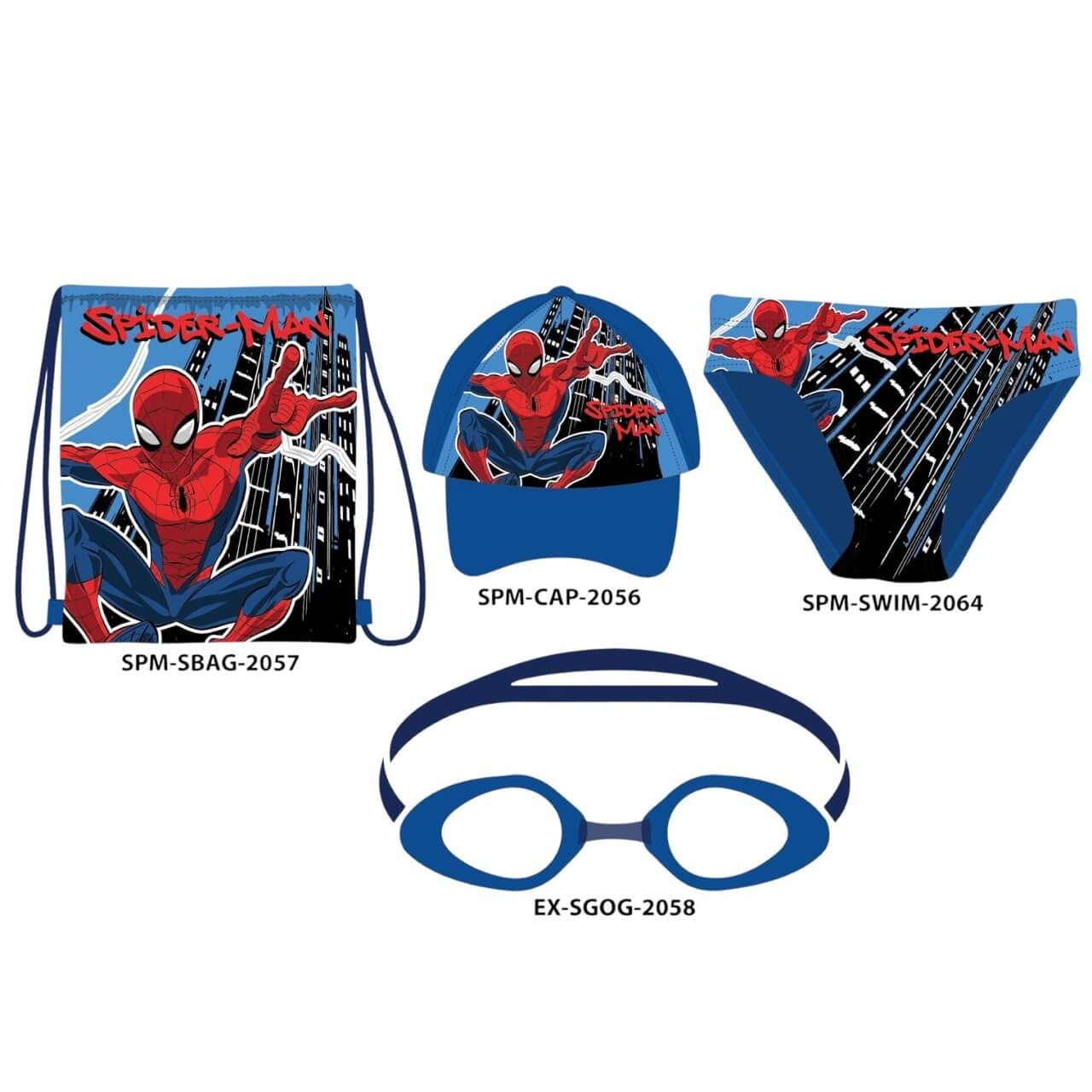 Set mare 4 pezzi di Spider-Man