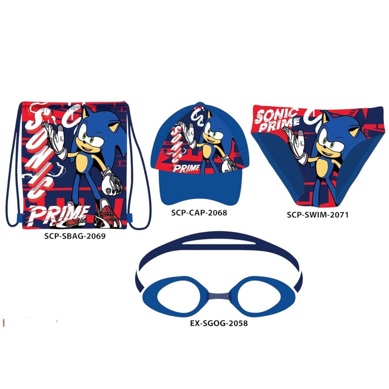 Set mare 4 pezzi di Sonic