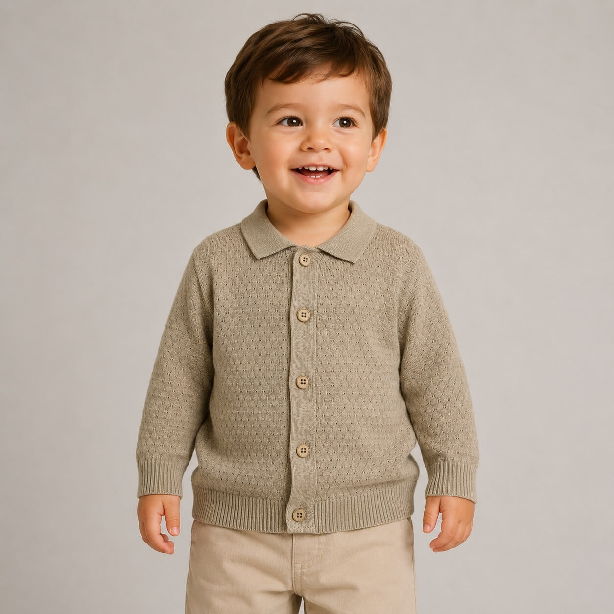 Cardigan in Filo Neonato - Granada