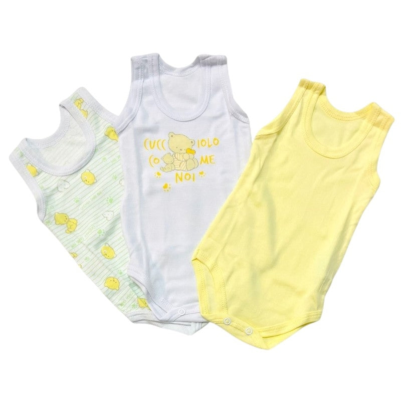 3 Body Canotta 100% Cotone Pastello