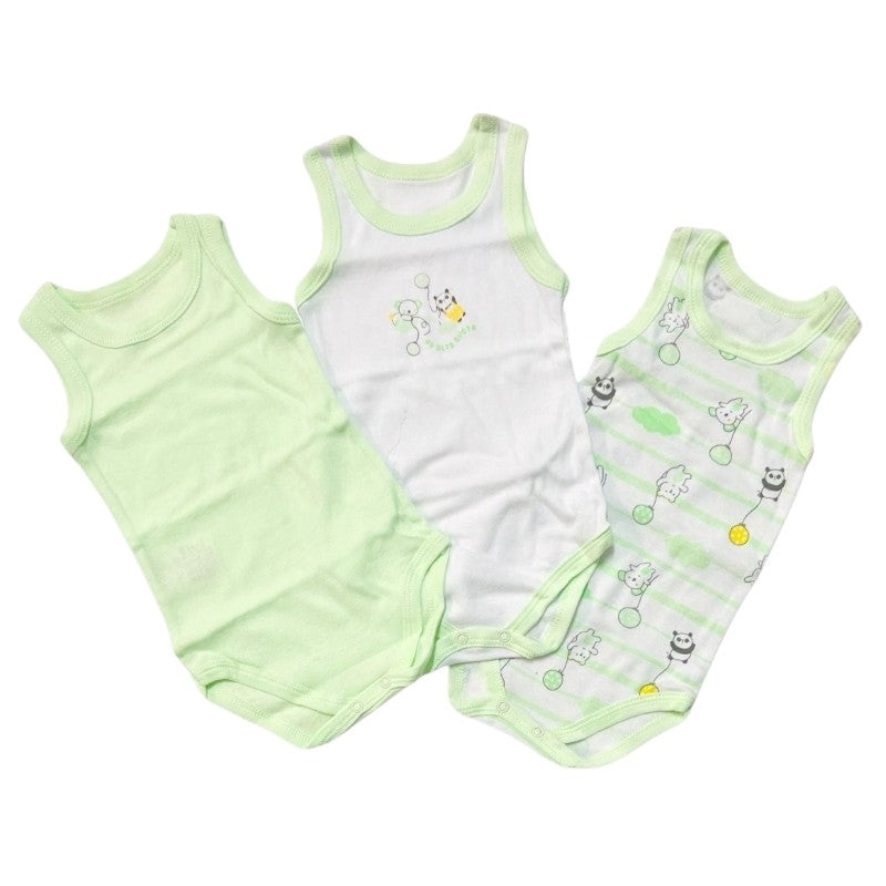Débardeur 3 Corps 100% Coton Pastel