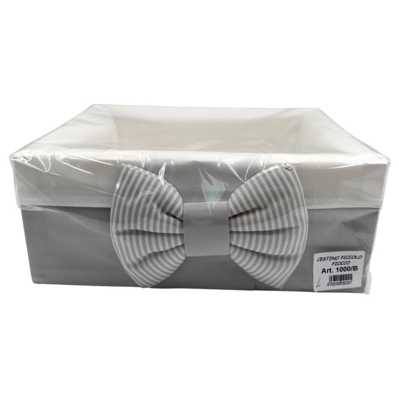 Cesta Nascita – Con Fiocco e Cuore Ricamato