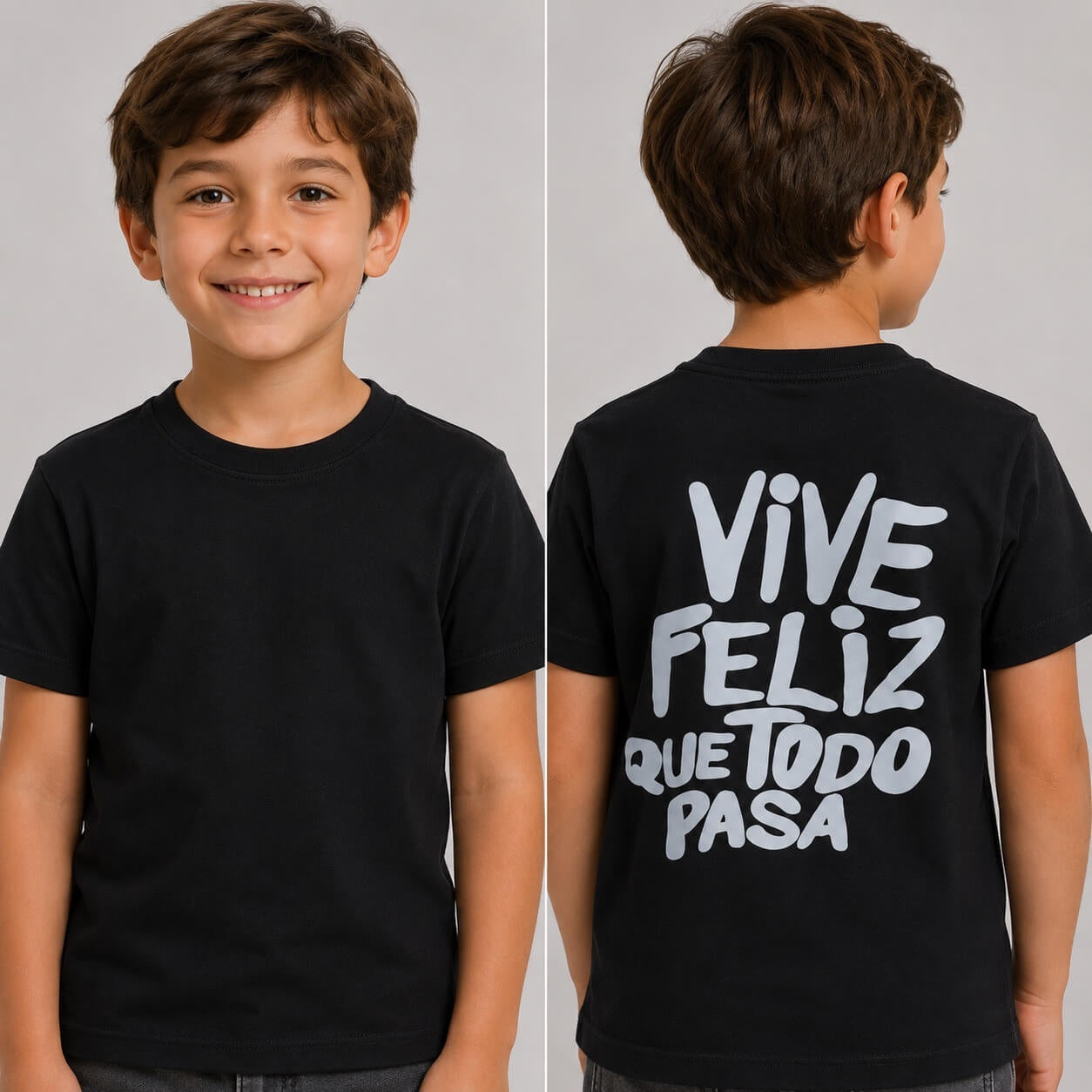 T-shirt retro Retro stampata Bimbo