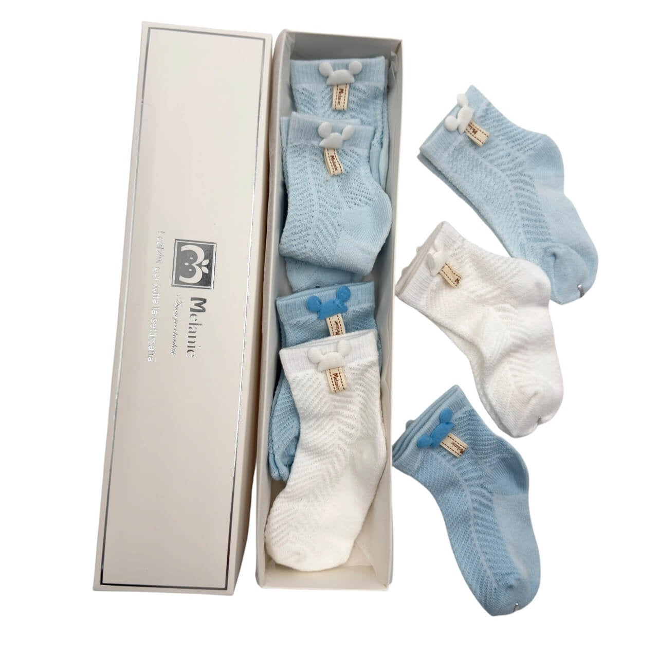 Set con 7 Calzini in Cotone