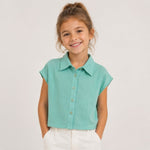 Camicia da bambina in Lino