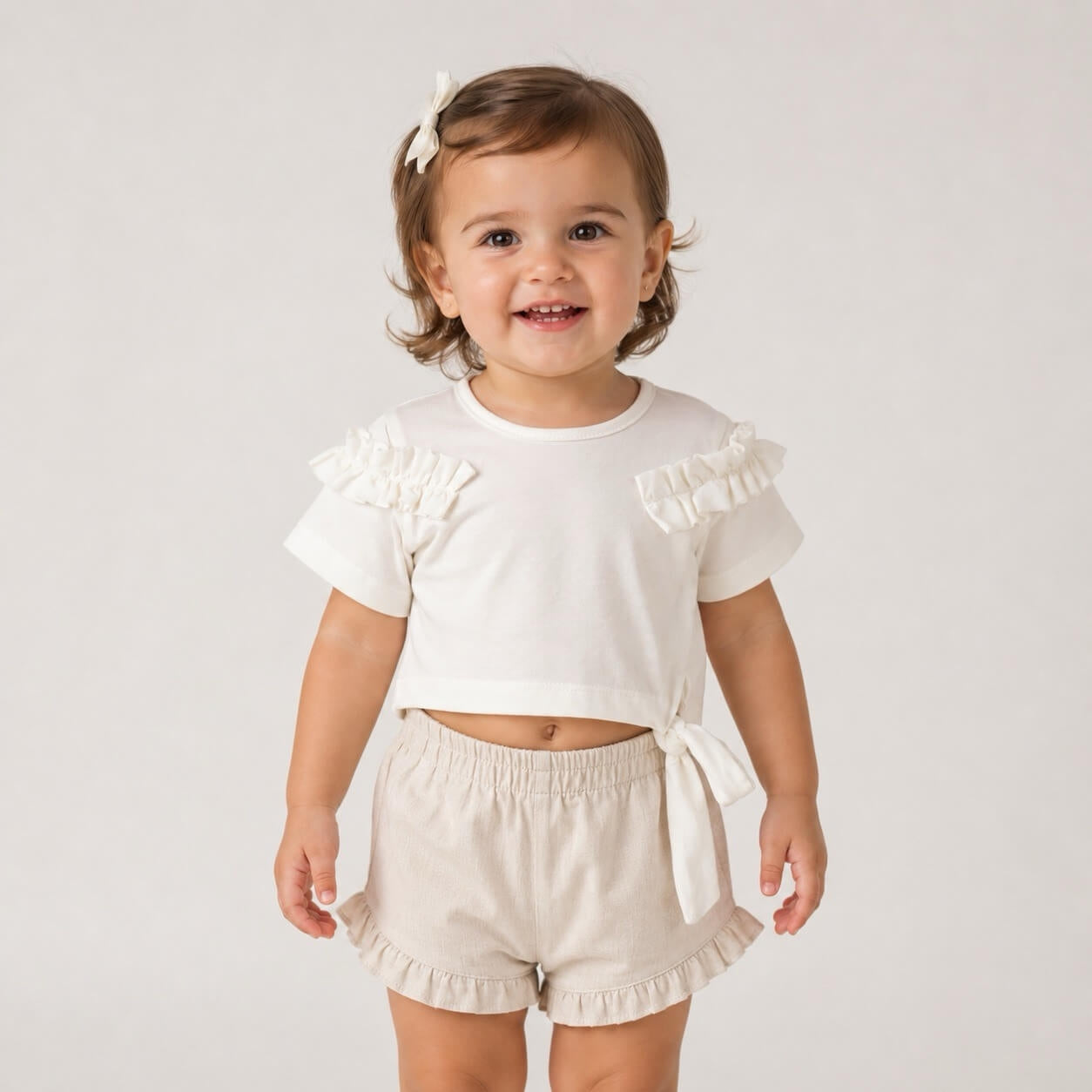 T-Shirt Neonata Mezza Manica Cotone