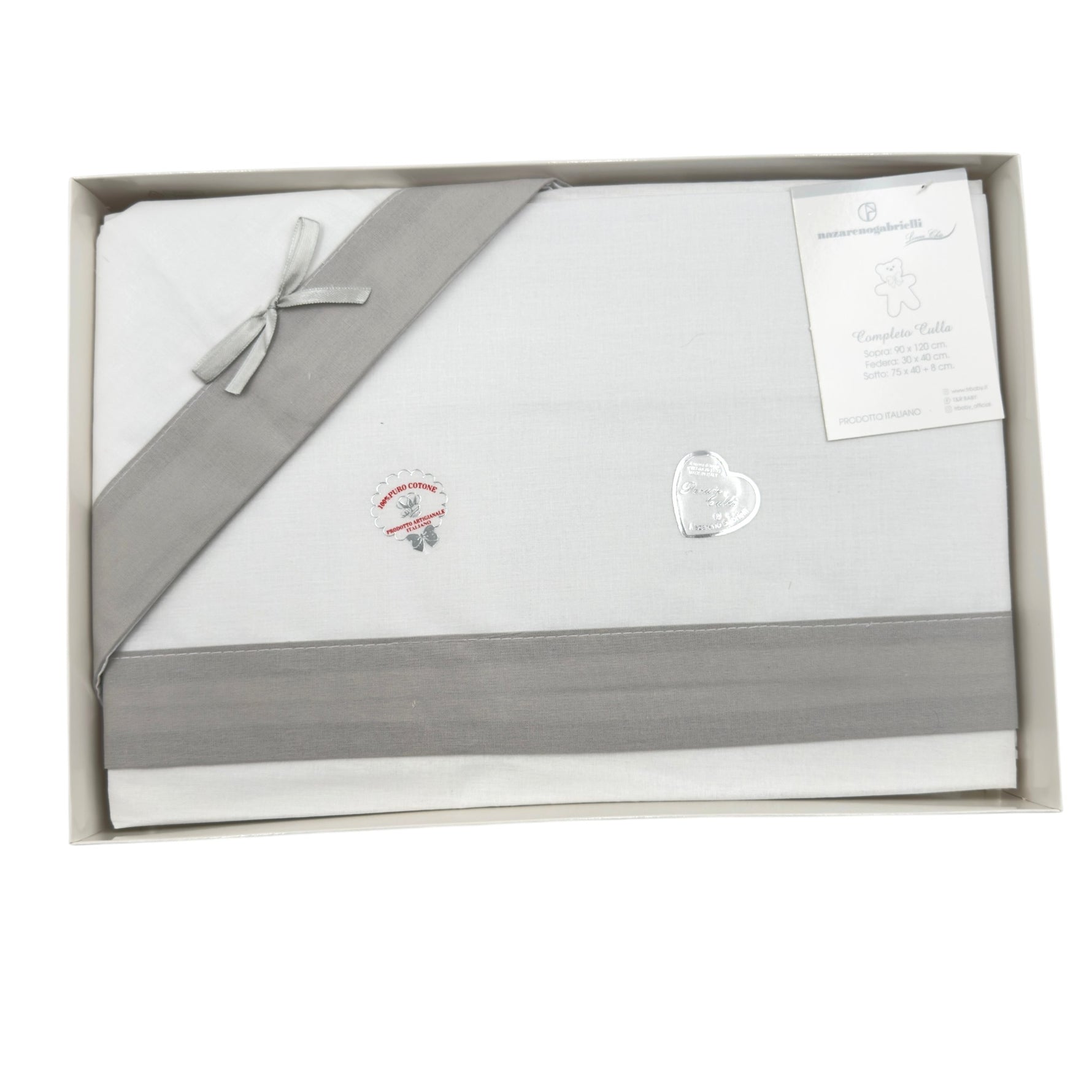Completo Carrozzina Per stampe e ricami 100% Cotone