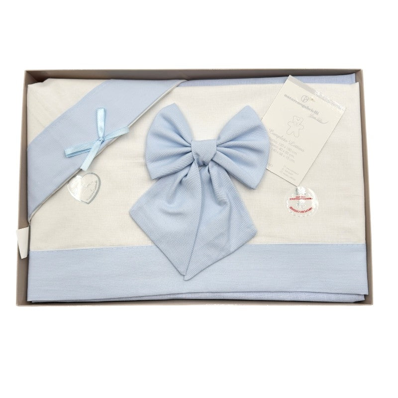 Completo Culla/Lettino Fiocco 100% Cotone