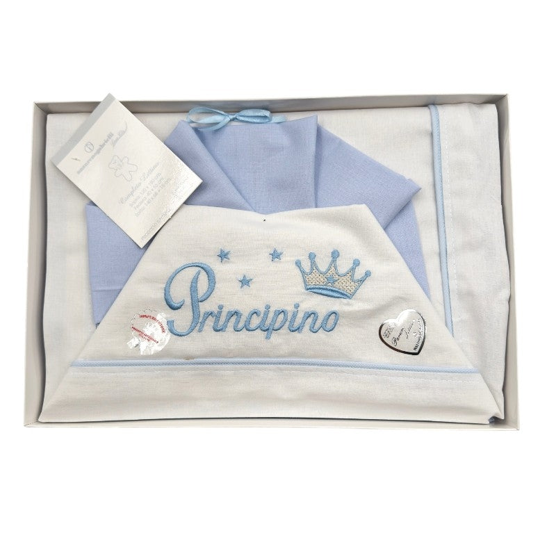 Completo Culla/Lettino Principe 100% Cotone