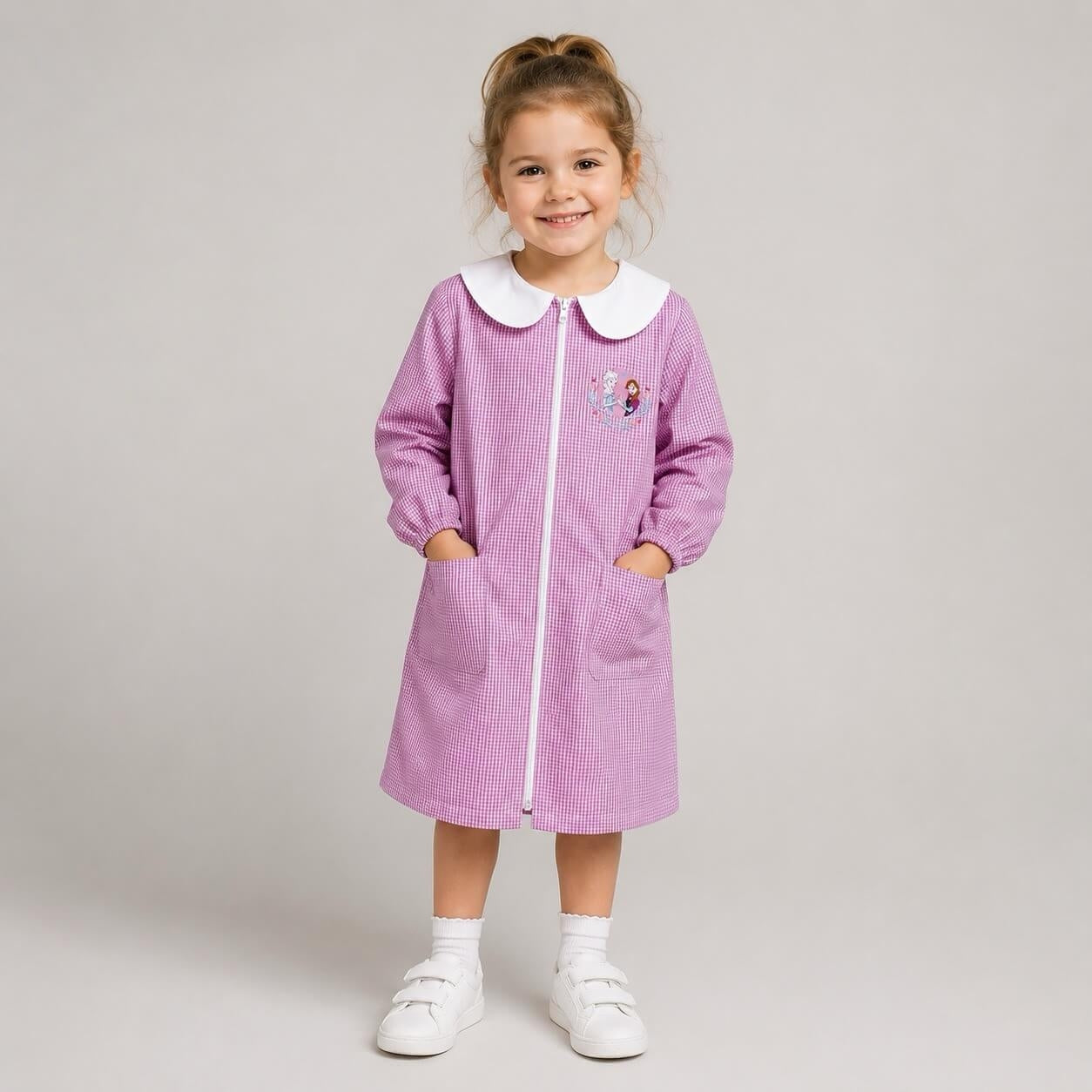 Grembiule Con zip Asilo scuola Frozen