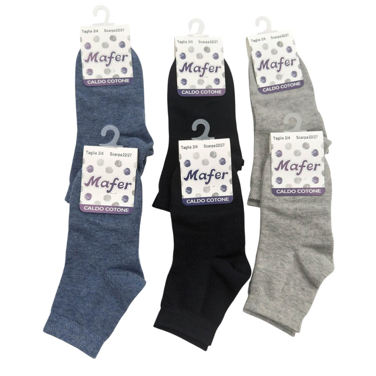 3 chaussettes bébé chaudes en coton