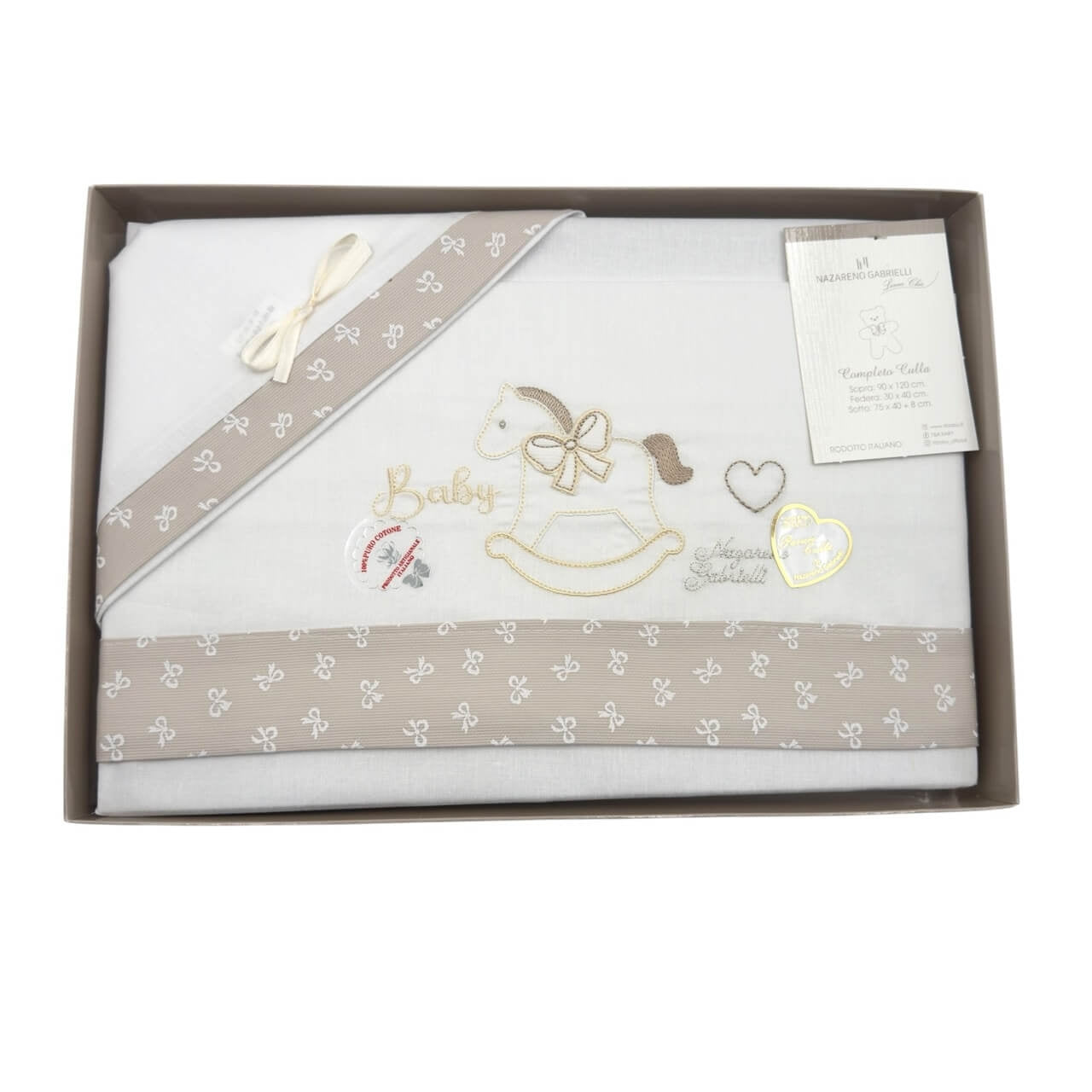Completo Culla/Lettino 100% Cotone