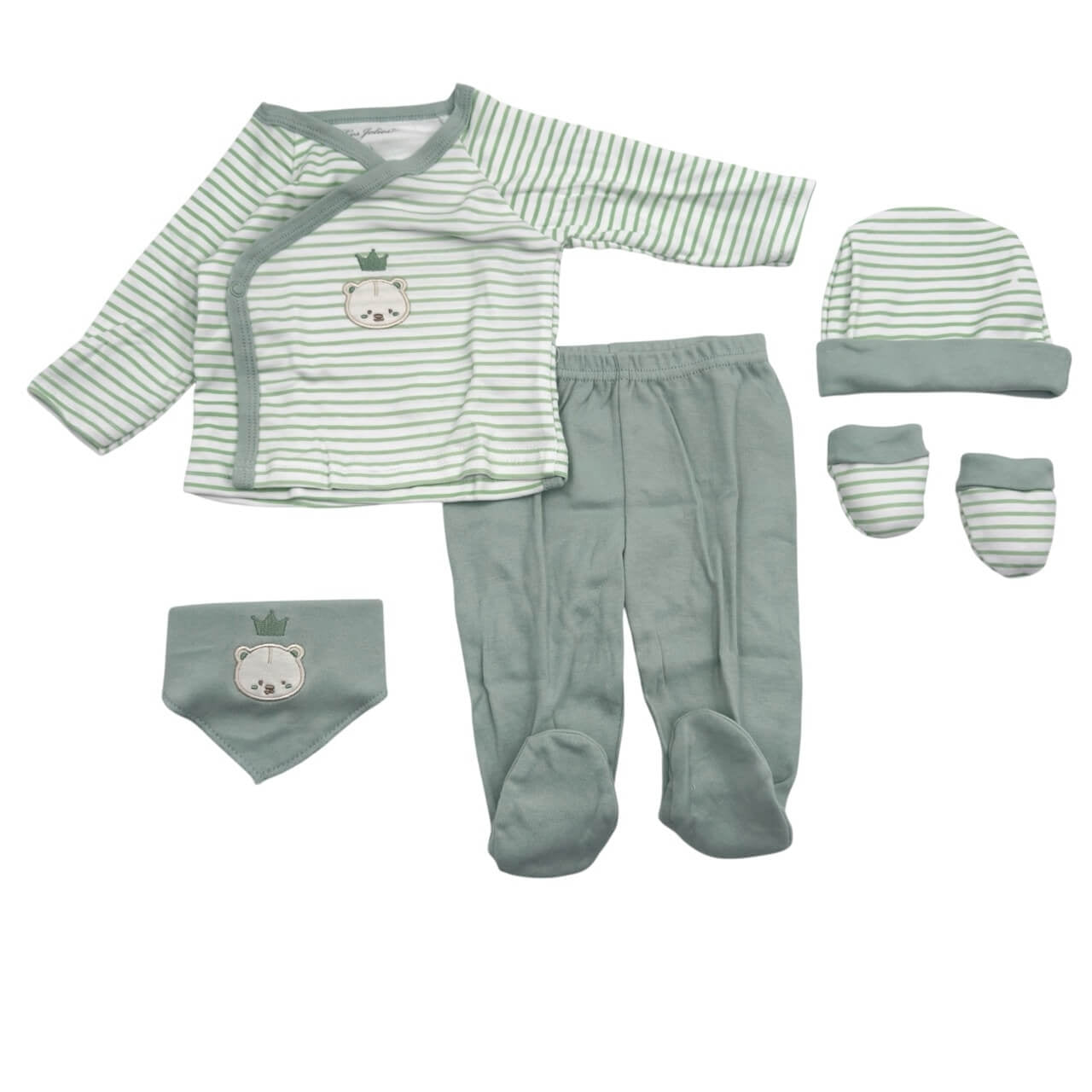 Set nascita 5 pezzi in caldo cotone - Les Jolies