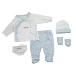 Set nascita 5 pezzi in caldo cotone - Les Jolies