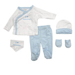 Set nascita 5 pezzi in caldo cotone - Les Jolies