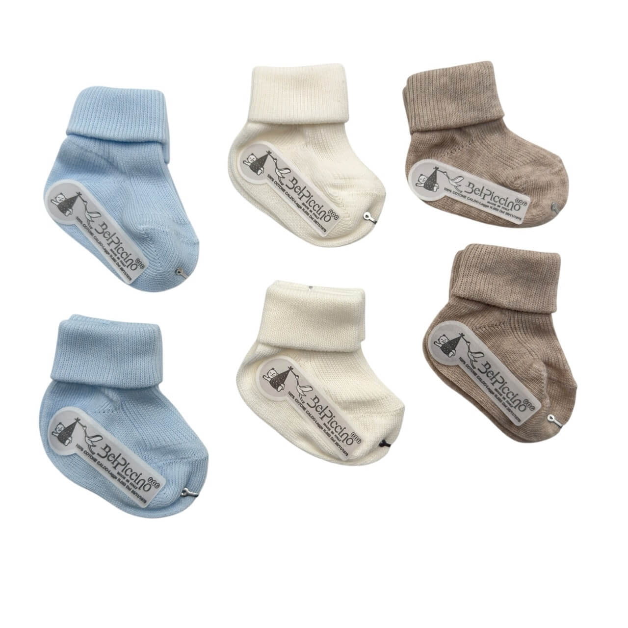 6 Calzini in Caldo Cotone Nascita