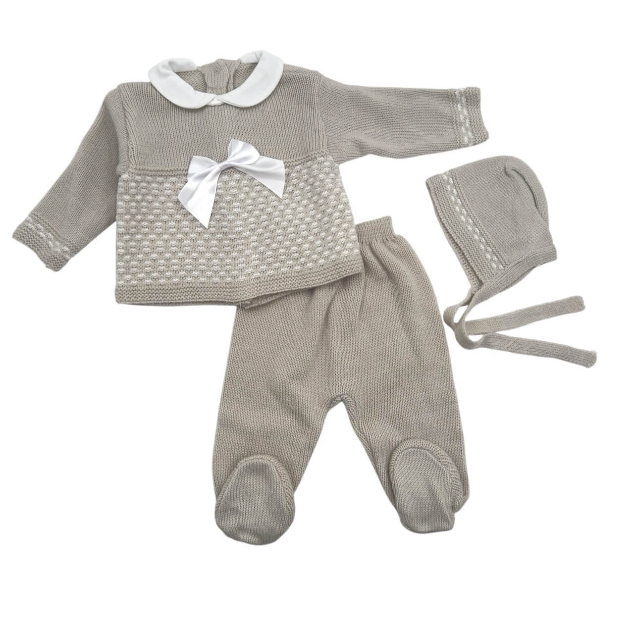 Completo Neonata 3 pezzi In Lana