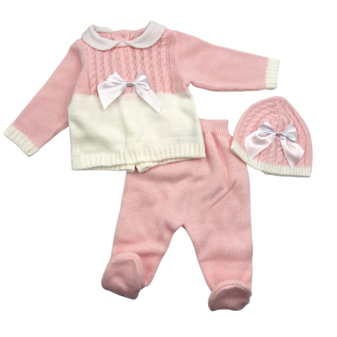 Completo Neonata 3 pezzi In Lana