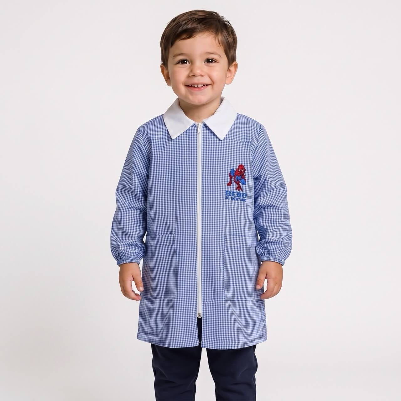 Grembiule Con zip Asilo scuola Spider Man