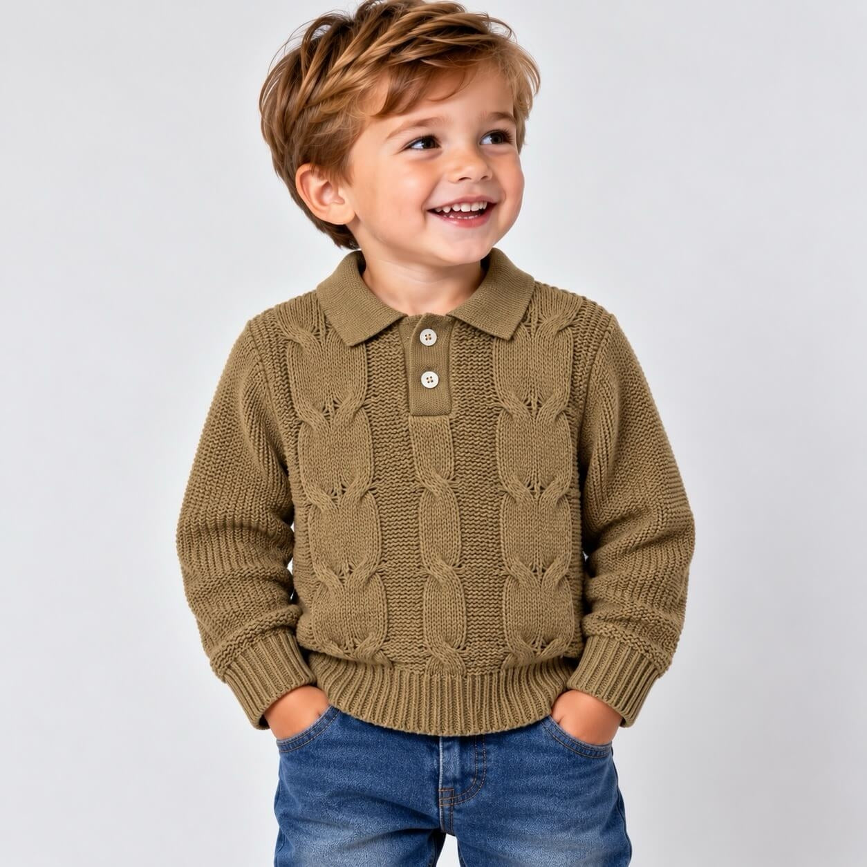 Maglione Neonato Collo Polo - Granada