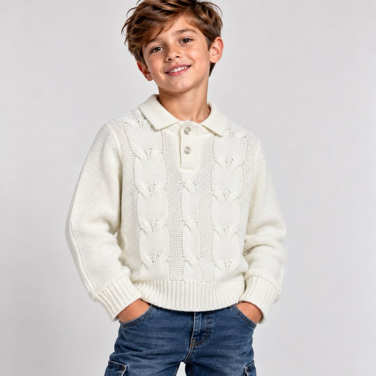 Maglione Bimbo Collo Polo - Granada