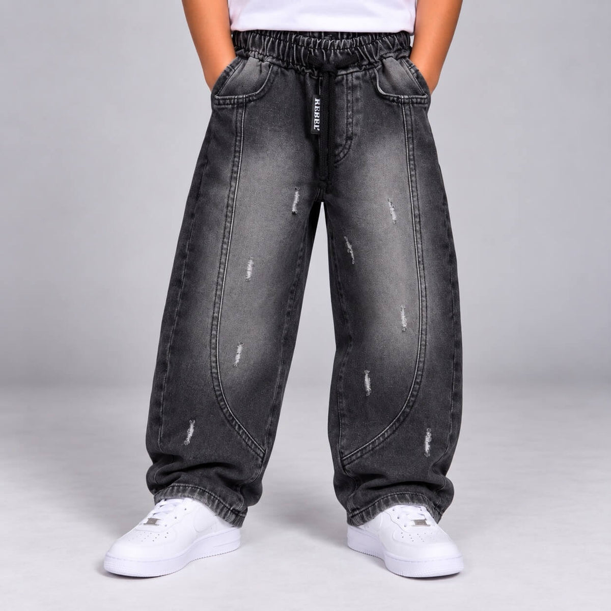 Jeans Nero Ballon - Rebel