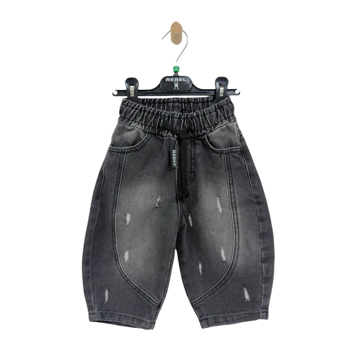 Jeans Nero Ballon Neonato - Rebel