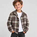 Camicia Flanella Bimbo + T-shirt Bianca - Rebel