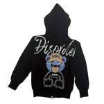 Felpa invernale Felpata con zip Retro stampato - XOUT JEANS