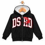 Felpa stampata invernale Felpata con zip - XOUT JEANS