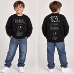 Felpa invernale Felpata Retro stampato - XOUT JEANS