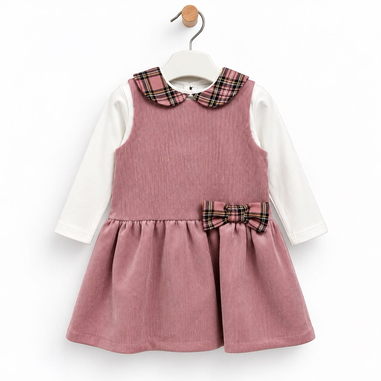 Abitino neonata Vellutino + T-shirt - Nikka Natiure