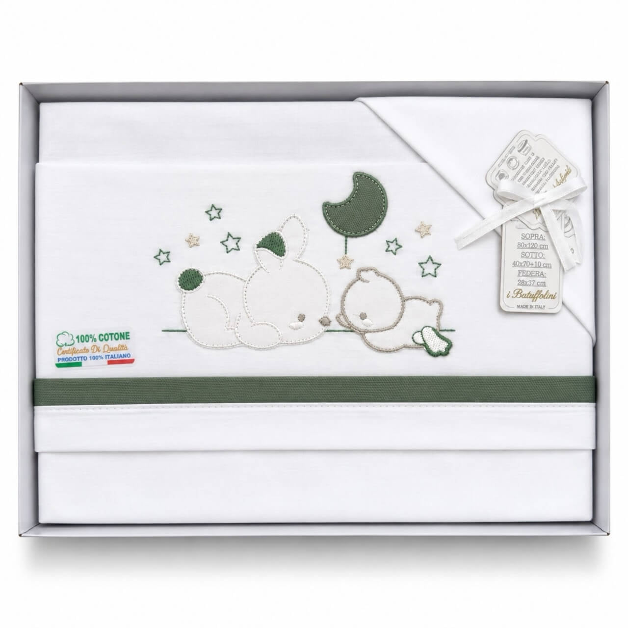 Completo Carrozzina Batuffolini 100% Cotone