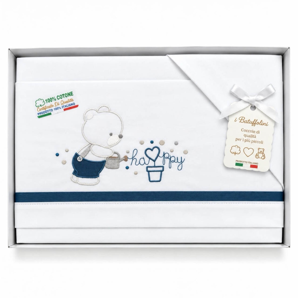 Completo Culla/Lettino Batuffolini 100% Cotone