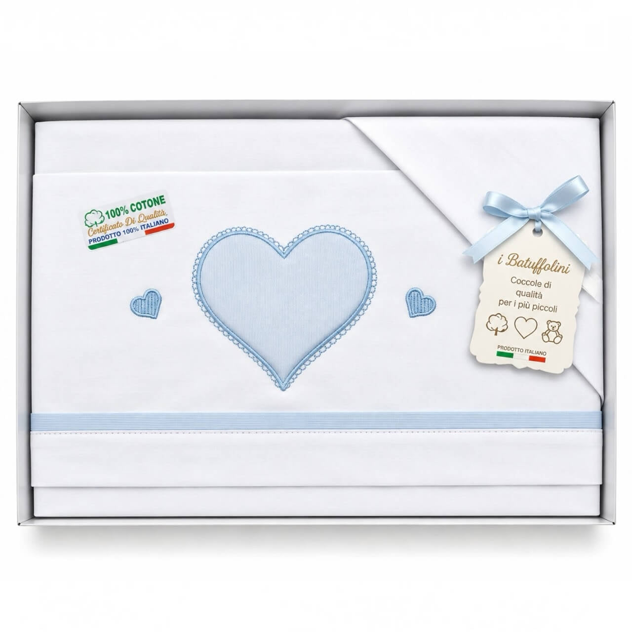 Completo Culla/Lettino Batuffolini 100% Cotone