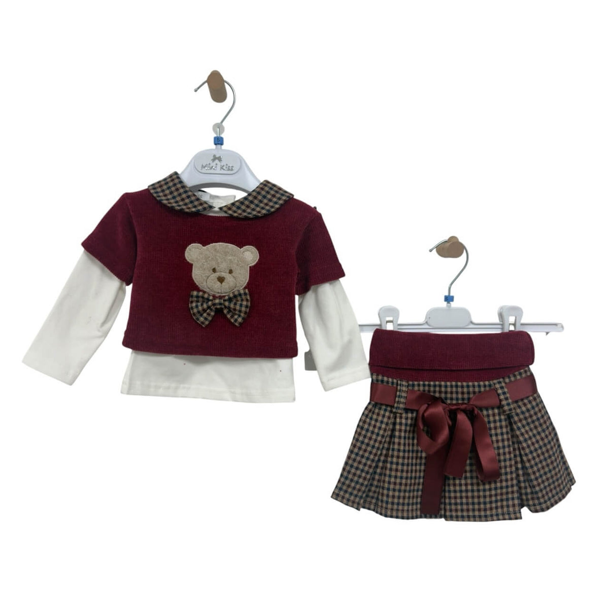 Completo in Vellutino Neonata - Mini Kiss