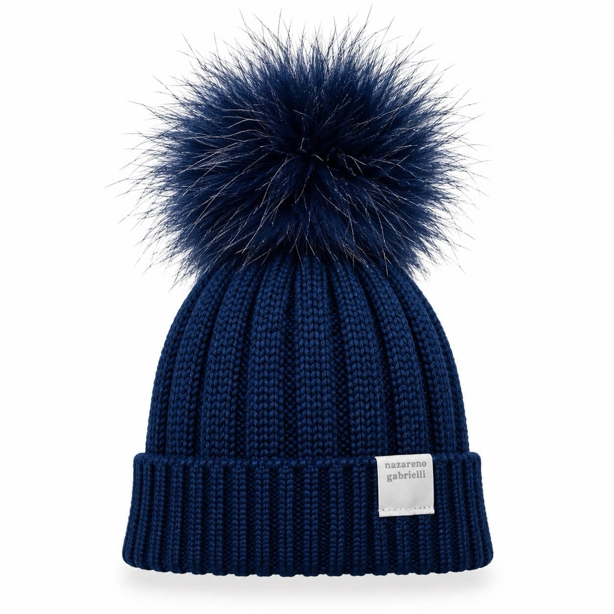 Bonnet en laine mélangée crème