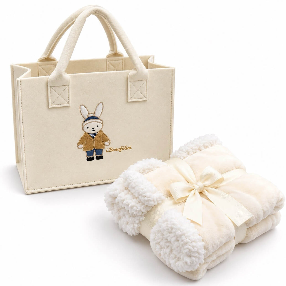 Set regalo Borsa con copertina Lettino in Coral  - Batuffolini