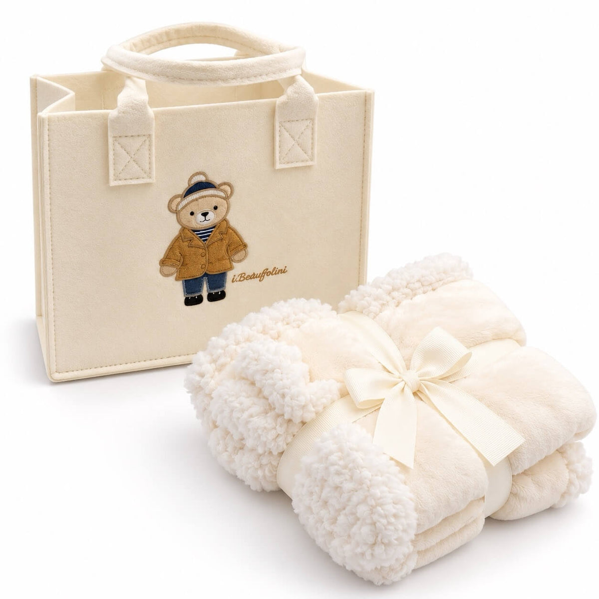 Set regalo Borsa con copertina Lettino in Coral  - Batuffolini