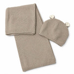 Completo Cappello + Scialle in Misto Lana