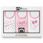 3 Bavette Ricamate Melanie con Laccetti
