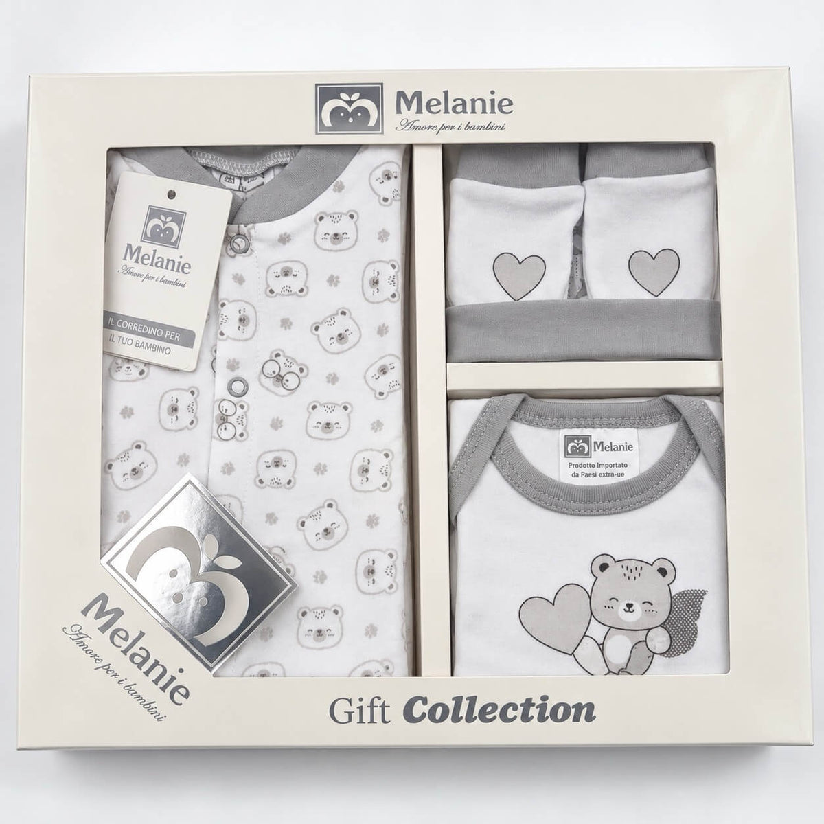 Set 4 pezzi in Caldo Cotone - Melanie