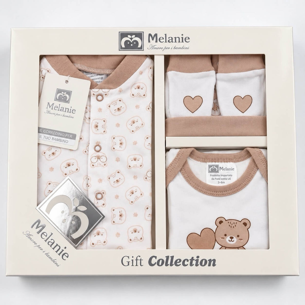 Set 4 pezzi in Caldo Cotone - Melanie